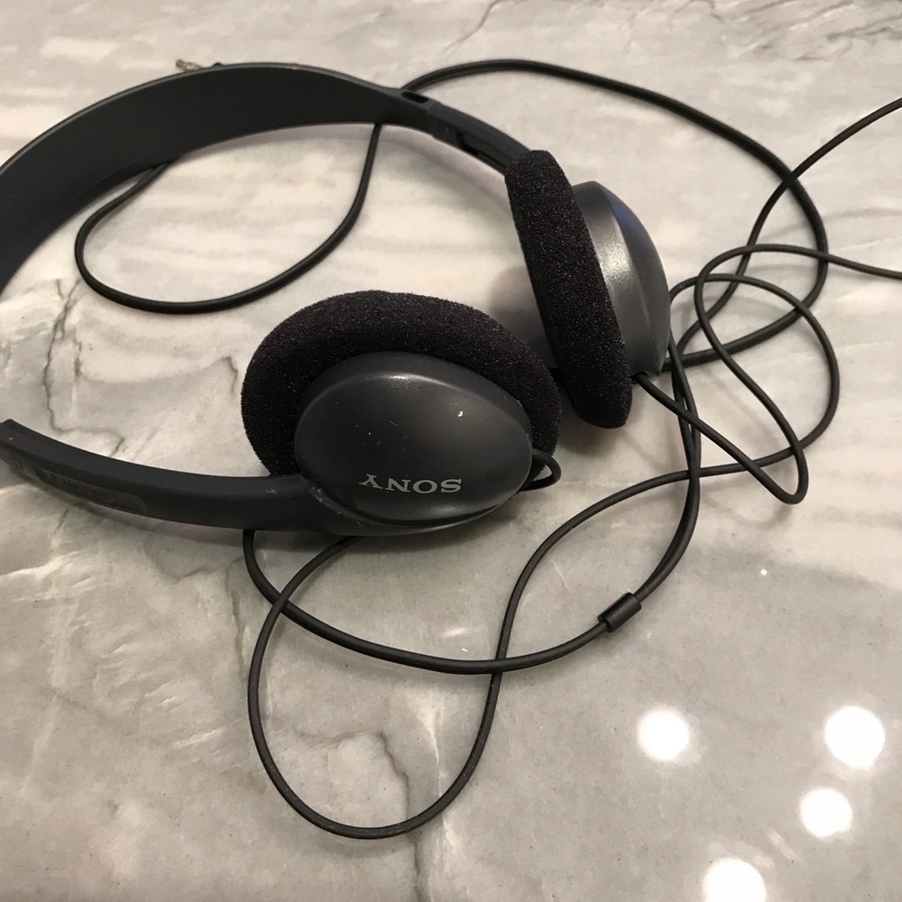 Vintage Sony Walkman Headphones Metal Headband Lightweight Tested Awesome!